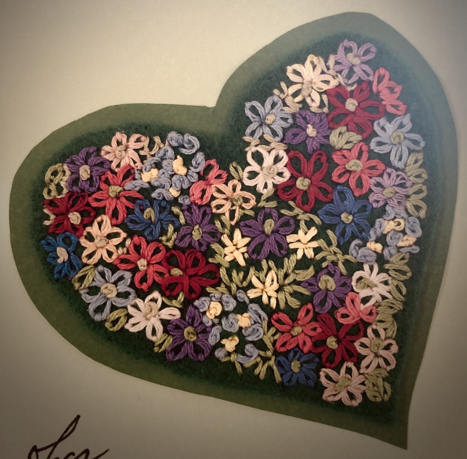 Thinking of you Flower heart