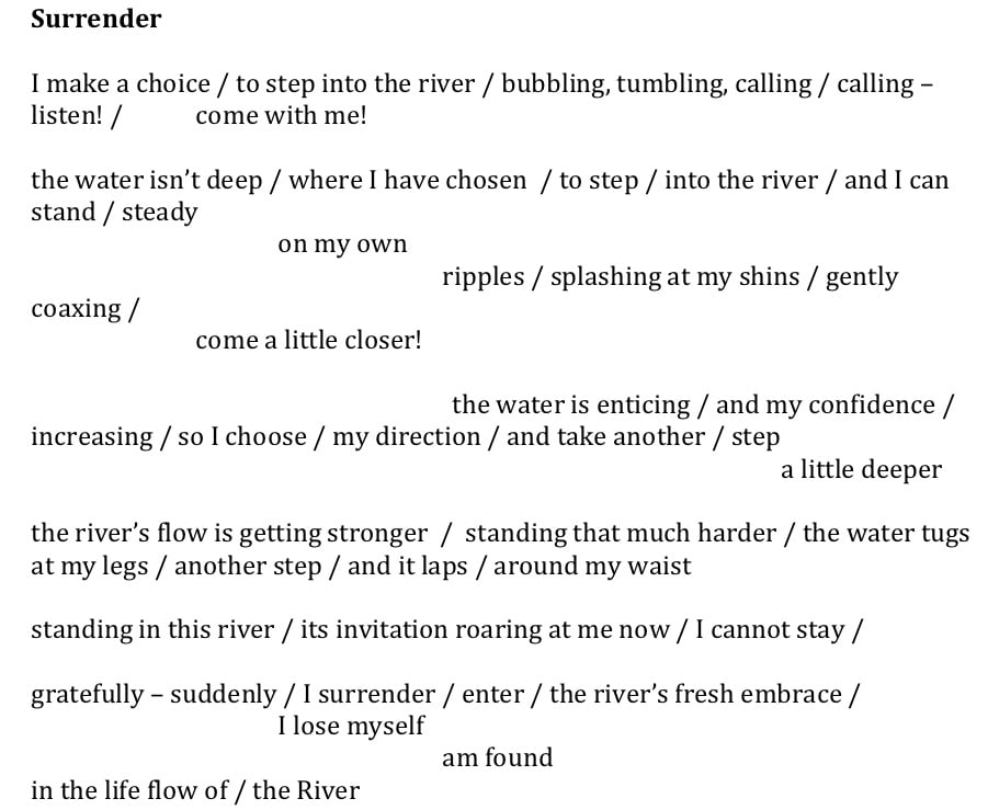 Poem: surrender