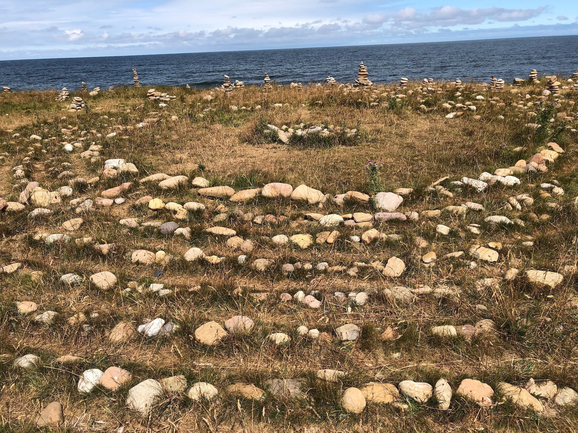 labyrinth in stones